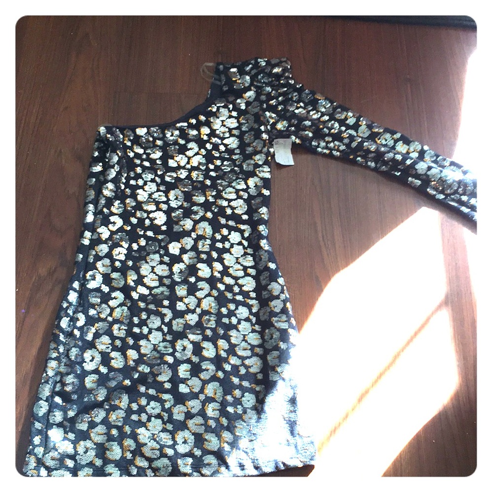 🔥🖤TRAC sequin leopard print party dress🖤🔥